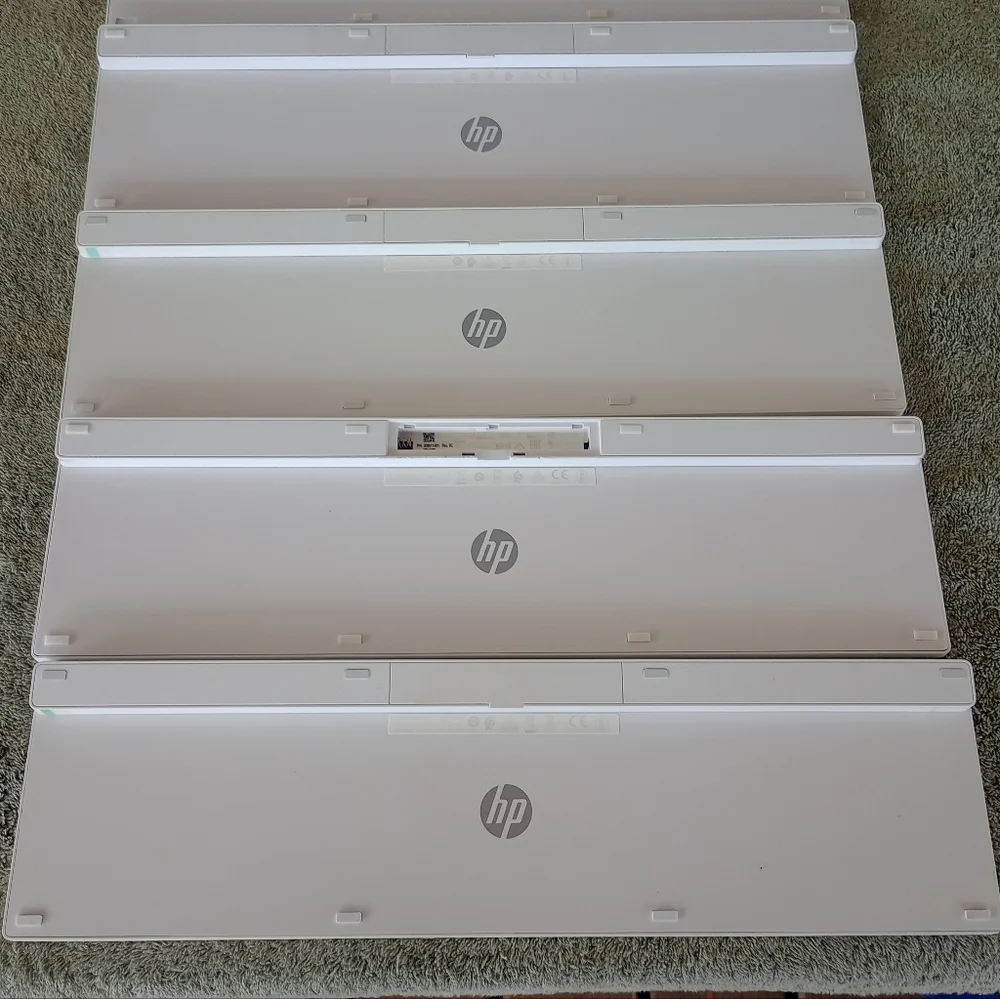 HP Wireless Keyboard - No USB Receiver Dongle - White